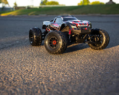 UpGrade RC Belted Street Radials 2.9" Pre-Mounted Tires for Traxxas® MAXX® (2) (Regular & Wide Offset Hexes Included) Amain Hobbies