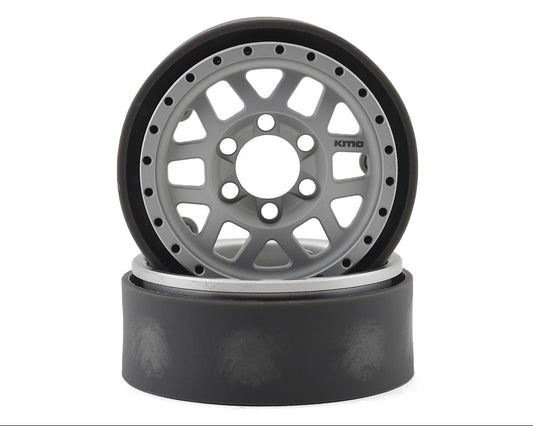 Vanquish Products KMC XD229 Machete V2 1.9" Beadlock Crawler Wheels (Clear) (2) Amain Hobbies