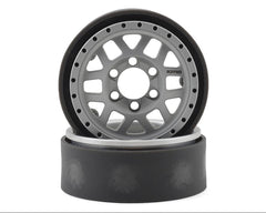 Vanquish Products KMC XD229 Machete V2 1.9" Beadlock Crawler Wheels (Clear) (2) Amain Hobbies