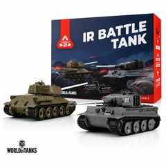 World of Tanks 1/30 Scale IR Battle Tank Set – Tiger I & T-34/85 RC Tanks IMEX