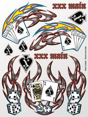 XXX MainTexas Hold'em Sticker Sheet (XXXS028)