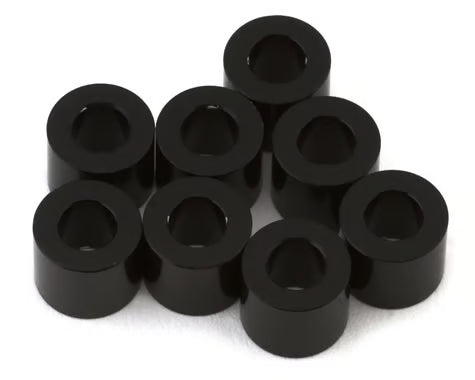 Yokomo 3x6x5mm Aluminum Spacers (Black) (8) Amain Hobbies