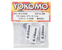 Yokomo 10mm Stainless Steel Shim Kit (30) (YokZC-S100SA) Amain Hobbies