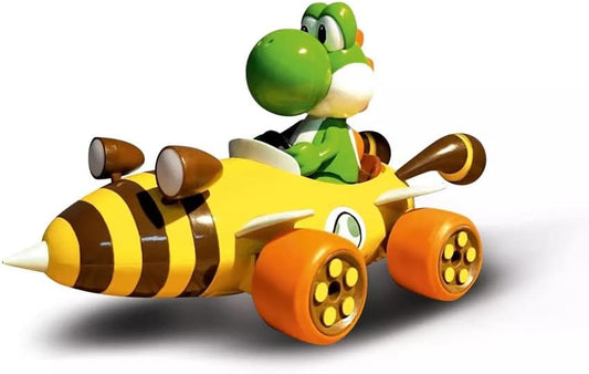 Carrera 181065 RC Official Licensed Mario Kart Bumble V Yoshi 1:18 Scale 2.4 GHz Remote Radio Control Car