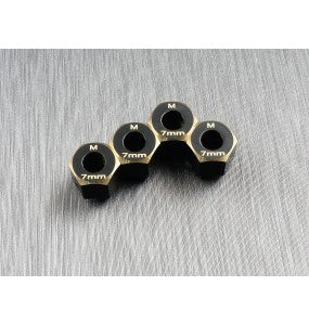 Samix TRX4-M brass hex adapter (7mm) (TRX4M-4063-7) Amain Hobbies