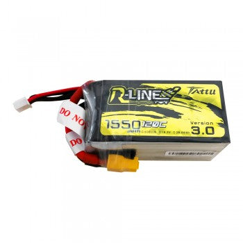 Tattu R-Line Version 3.0 1550mAh 18.5V 120C 5S1P Lipo Battery Pack with XT60 Plug