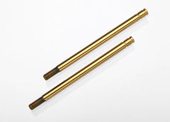 Traxxas Shock Shafts, Hardened Steel, Titanium Nitride Coated (long) (2) (1664T)