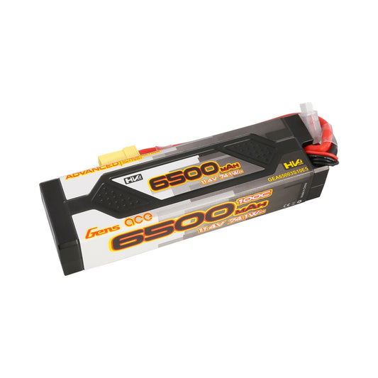 Gens Ace Gens Ace Advanced 6500mAh 11.4v 100c 3S1P HardCase Lipo Battery Pack (GEA65003S10E5)