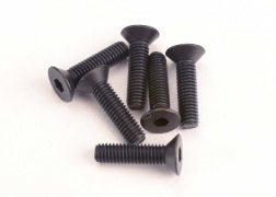 Traxxas Screws, 3x12mm Countersunk Machine (6) (hex drive) (2552) TRAXXAS
