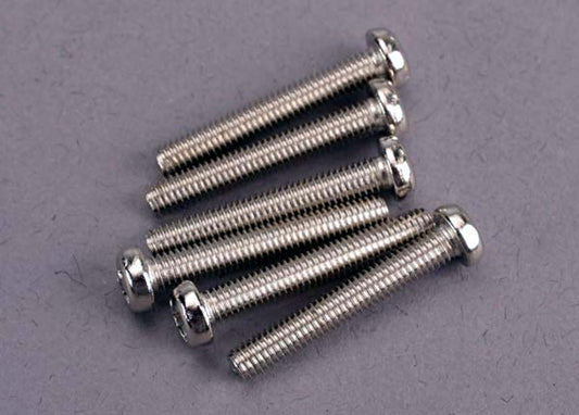Traxxas Screws, 3x20mm Roundhead Machine (6) (2566) TRAXXAS