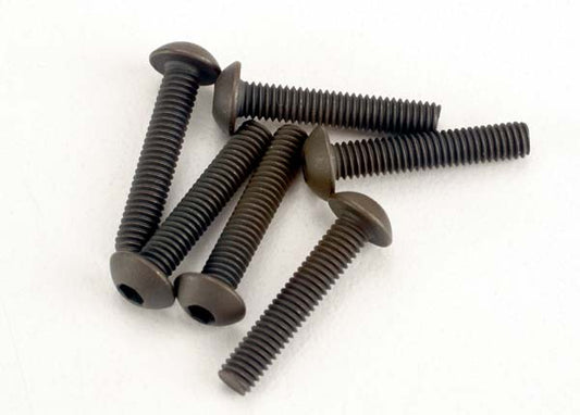 Traxxas Screws, 3x15mm Button-Head Machine (hex drive) (6) (2579) TRAXXAS