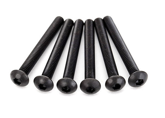 Traxxas Screws, 4x35mm Button-Head Machine (hex drive) (6) (2595) TRAXXAS