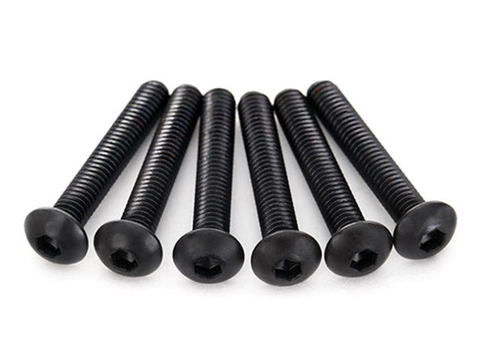 Traxxas Screws, 4x22mm Button-Head Machine (hex drive) ()6) (2597) TRAXXAS