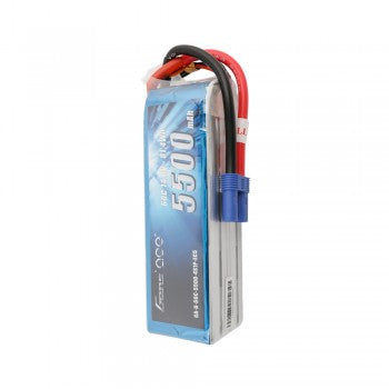 Gens Ace 5500mAh 14.8V 60C 4S1P Lipo Battery Pack with EC5 Plug