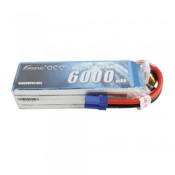 Gens Ace 6000mAh 14.8V 100C 4S1P LiPo Battery Pack with EC5 Plug