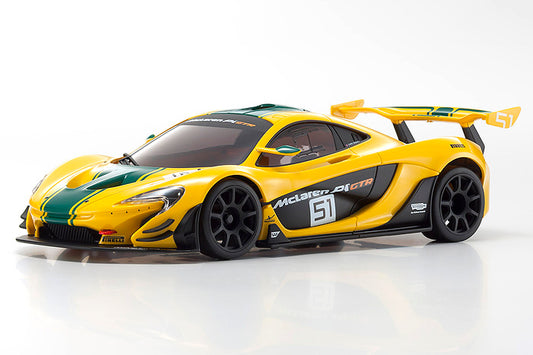 Kyosho MINI-Z RWD McLaren P1 GTR Yellow/Green MR-03 RS (32324YG-B)