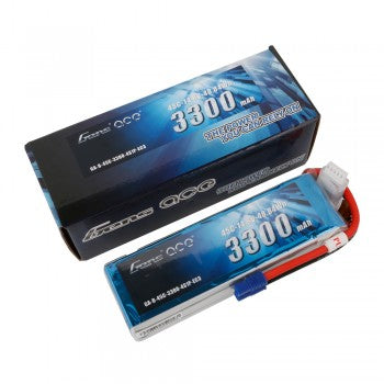 Gens Ace 3300mAh 14.8V 45C 4S1P Lipo Battery Pack with EC3