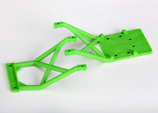Traxxas Skid Plates, Front & Rear (green) (3623A)