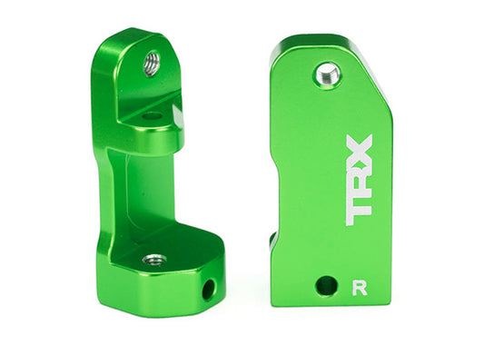 Traxxas Caster Blocks, 30-degree, Green-Anodized 6061-T6 Aluminum (3632G)