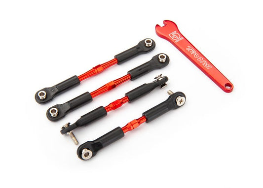 Traxxas Turnbuckles, Aluminum (red-anodized) (3741X)