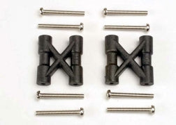 Traxxas Bulkhead Cross Braces (2)/ 3x25mm CS Screws (8) (3930)