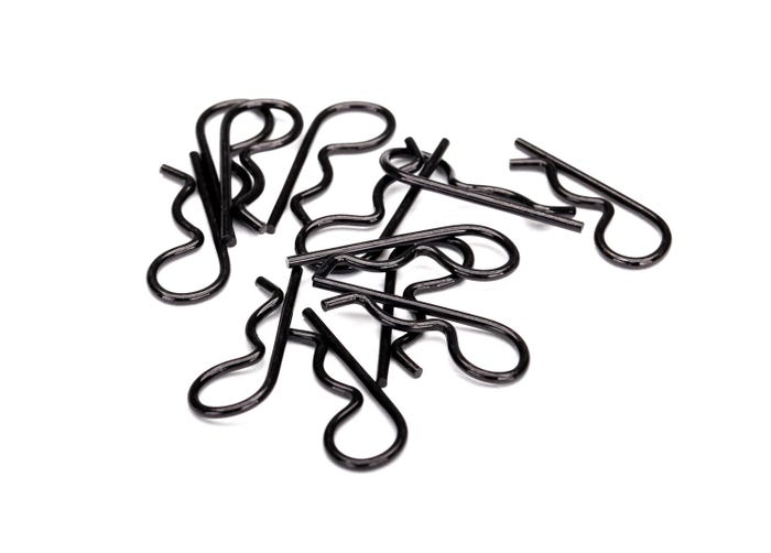 Traxxas Body Clips, Heavy Duty (Black)(12) (3934A) TRAXXAS
