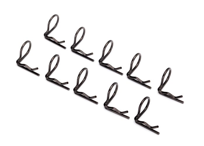Traxxas Body Clip (Mounting Clip), Angled, 90-Degrees (Black) (10) (3935A) TRAXXAS