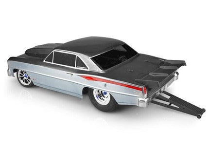 JConcepts 1966 Chevy II Nova V2 Street Eliminator Drag Racing Body (Clear) (JCO0398)