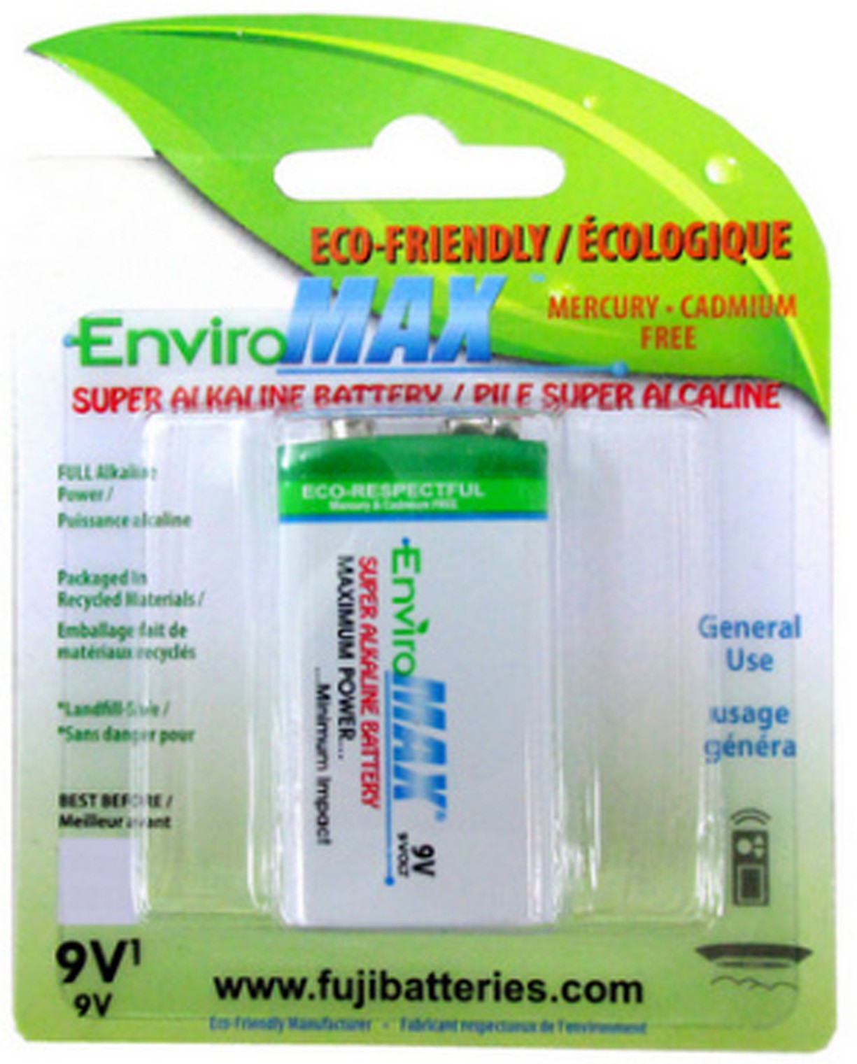 Fuji EnviroMax Digital 9V Alkaline Battery