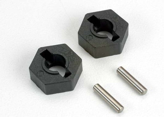 Traxxas Wheel Hubs, Hex (2)/ Axle Pins (2.5x12mm) (2) (4954)