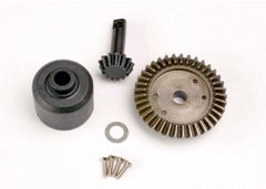 Traxxas Ring Gear, 37-T/ 13-T Pinion/ Diff Carrier/6x10x0.5mm PTFE-Coated Washer (1)/ 2x8mm countersunk machine screws (4) (4981)