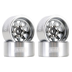 INJORA 1.0" Negative Offset 3.78mm Deep Dish Stamped Steel Wheel Rims for 1/24 RC Crawlers (4) (W1004)
