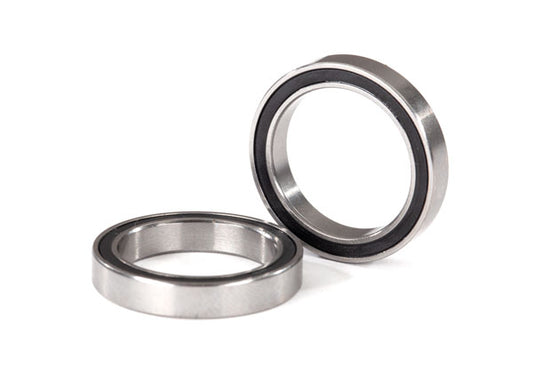 Traxxas Ball Bearings, Black Rubber Sealed (17x23x4mm) (2) (5098A)