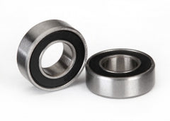 Traxxas Ball Bearings, Black Rubber Sealed (6x12x4mm) (2) (5117A)