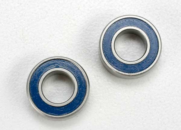 Traxxas Ball Bearings, Blue Rubber Sealed (6x12x4mm) (2) (5117)