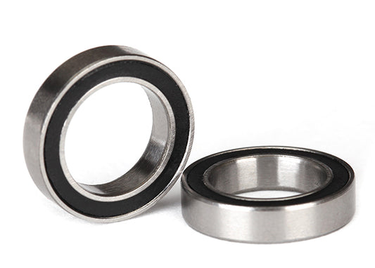 Traxxas Ball Bearings, Black Rubber Sealed (12x18x4mm) (2) (5120A)