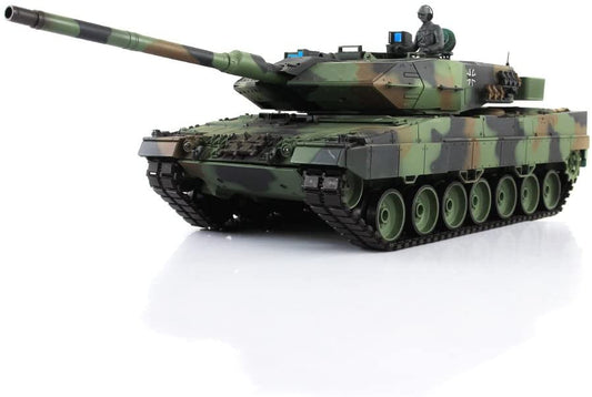 HengLong 2.4Ghz 1/16 Scale Radio Remote Control German Leopard 2A6 RC Air Soft RC Battle Tank Smoke & Sound