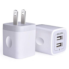 USB Wall Charger 2.1Amp Dual Port Quick Charging Plug (1pc)