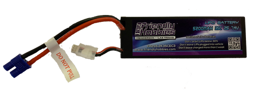 Friendly Hobbies 2S 5200mAh 35C 7.4V EC3