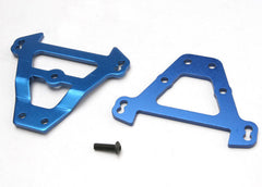 Traxxas Bulkhead Tie Bars, Front & Rear (blue-anodized aluminum) (5323)