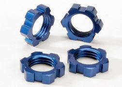 Traxxas Wheel Nuts, Splined, 17mm (blue-anodized) (4) (5353)