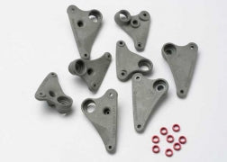 Traxxas Rocker Arm Set, Progressive-2 (90-T)/ Spacers (red aluminum) (8) (5358)