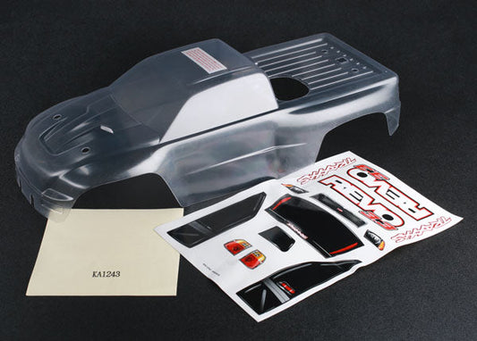 Traxxas Body, Revo® 3.3 (clear, requires painting)/ window, lights, grille decal sheet (5387) TRAXXAS