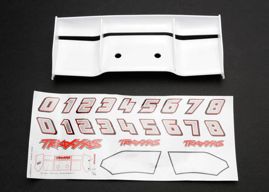 Traxxas Wing, Revo (White) w/Decal Sheet (5412) TRAXXAS