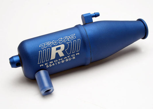 Traxxas Tuned Pipe, Resonator, R.O.A.R. Legal, Blue-Anodized (5541X)