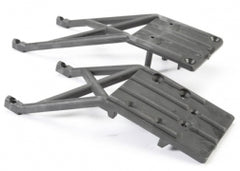 Traxxas Skidplates, Front & Rear (black) (5837)