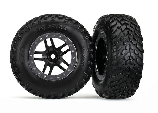 Traxxas Tires SCT/Wheels SS BLK/SAT (5889)