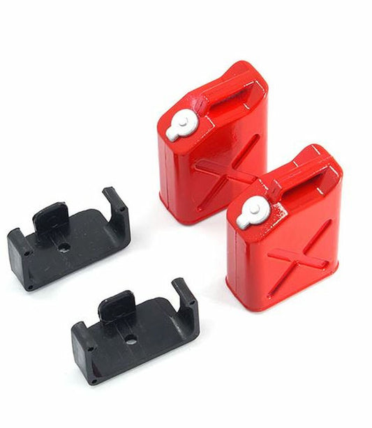 Yeah Racing 1/10 Crawler Scale "Jerry Can" Accessory Set (Fuel Cans) (Red) (YA-0355)