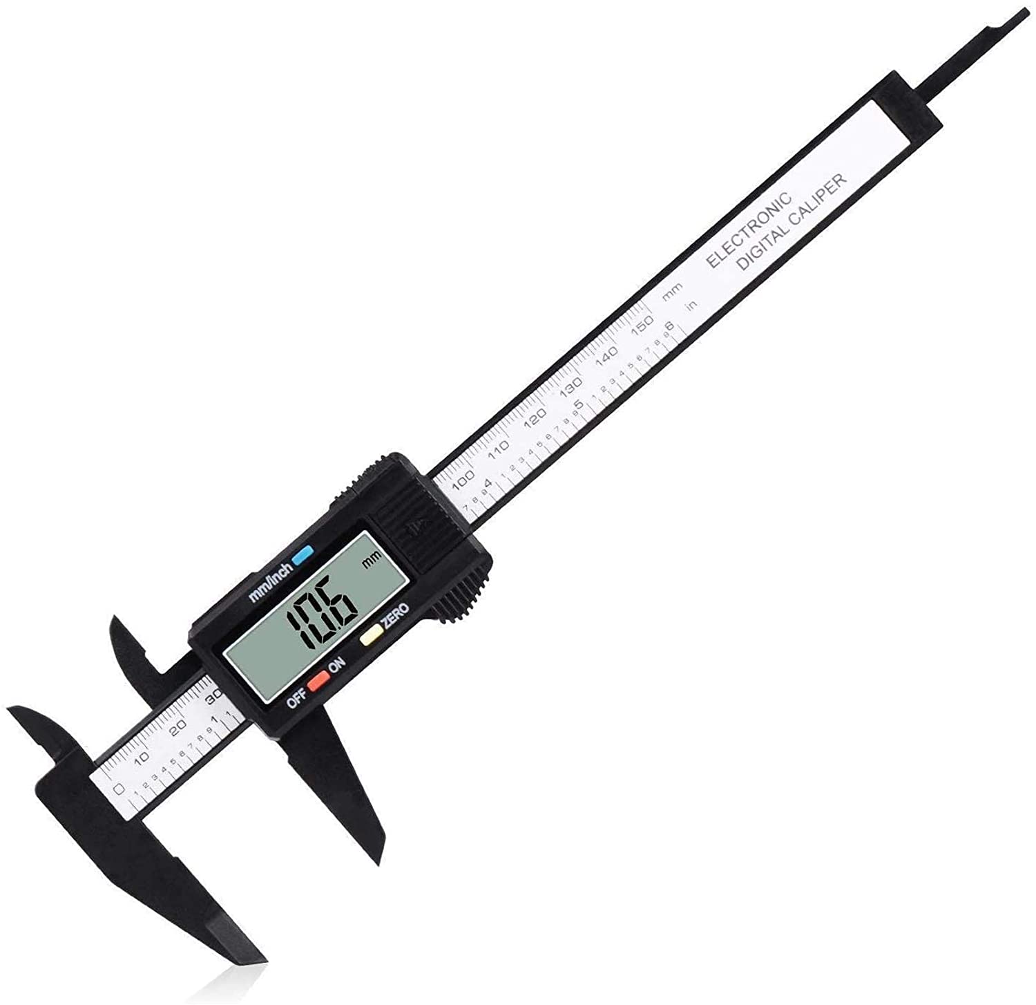 Digital Caliper, Adoric 0-6" Calipers Measuring Tool - Electronic Micrometer Caliper with Large LCD Screen, Auto-Off Feature, Inch and Millimeter Conversion Amazon