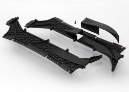 Traxxas Tunnels, Left & Right/ Vent Cover/ 3x8mm CS (1) (6420)